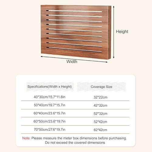 Elegant Electric Meter Box Cover - Farmhouse Decorative Art, White Wall Hanging, 40x30cm/15.7x11.8in - Stylish Home & Dorm Decor for Utility Box Protection