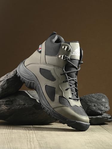 Image of Leo Men's Waterproof Non-Slip Lightweight Outdoor High Top Ankle Boots For Men