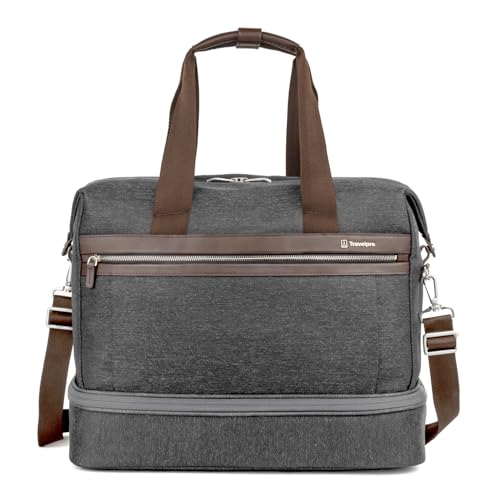 Travelpro Platinum Elite Carry on Soft Travel Drop-Bottom Weekender Bag, Overnight, Men and Women - Main Image