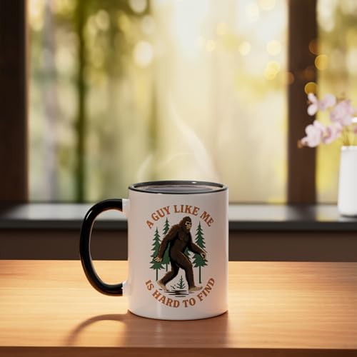 Taza cerámica negra/blanca diseño Bigfoot 11 oz miniatura 3