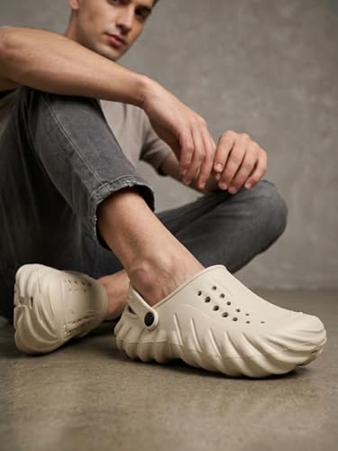 Image of JUSAN Men's Lightweight Comfort Clogs | Soft Cushion Slip-On Garden & Beach Clogs for Men | Breathable Waterproof Sandals with Non-Slip Sole | Casual Outdoor Summer Footwear for Men
