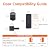 Amazon Basics Traditional Electronic Keypad, Keyless Entry Door Lock Deadbolt with Handle Set, Key Pad Front Door with Knob, Traditional Door Locks for Front Door, Door Handle, Matte Black, 1-Pack