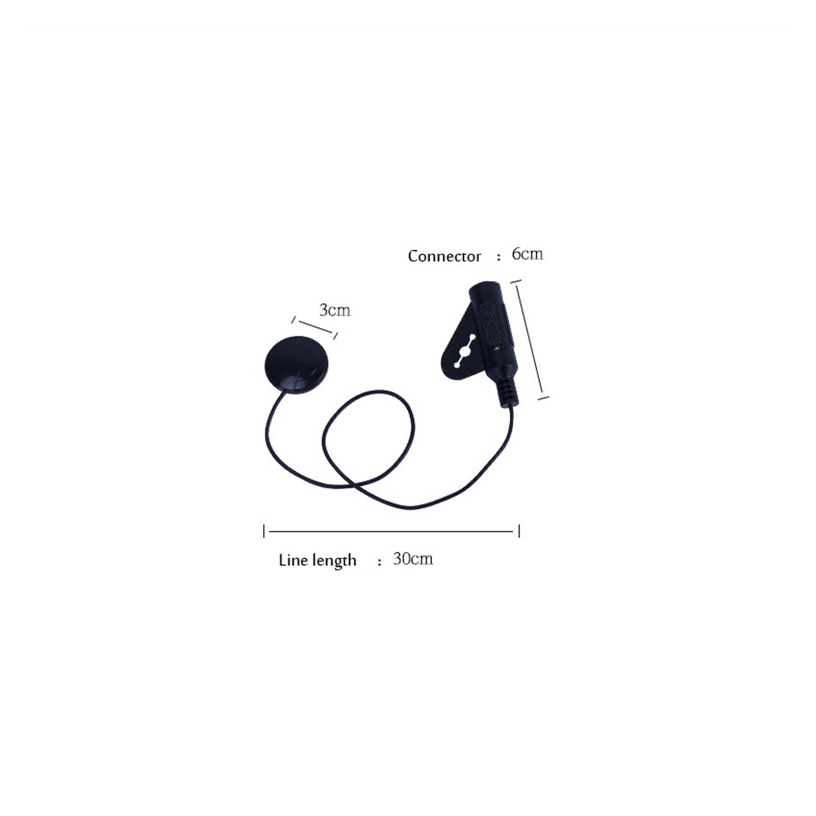 Pickup per Chitarra Professionale Piezo Contatto Microfono Pickup per Strumento A Corda Acustica Chitarra Violino Banjo Banjo (Color : Black)