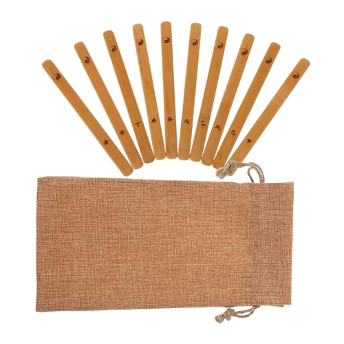 ORFOFE Chinese Divination Game Sticks Pcs Bamboo Divination Game Props Taoist Tool for Spiritual Guidance Decor