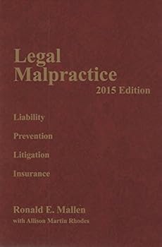 Paperback Legal Malpractice, 2015 Edition, Volume 3 Book
