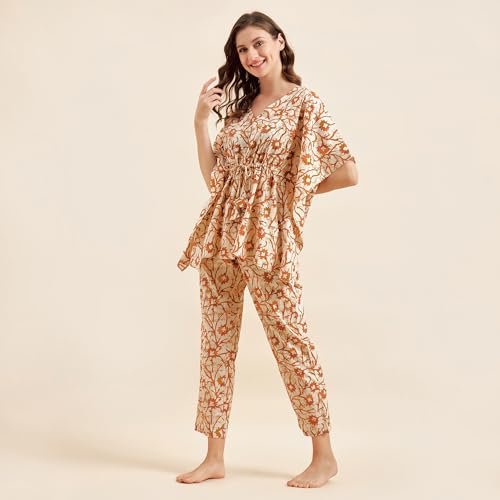 Image of Sweet Dreams Women's Cotton Animal Print Pajama Set Pack of 1