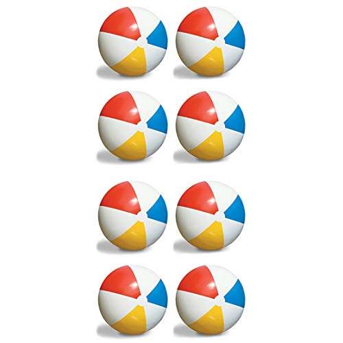 Swimline 8-Pack Inflatable 36-Inch Classic Rainbow Giant Beach Balls | 8 x 90036 - //coolthings.us