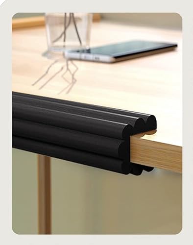 Miniatura 3 de CUTE CUTE JUMP Protector suave de borde ancho para bebé con adhesivo fuerte 3M de doble cara precintado, (12.5 pies, negro) Protectores de seguridad