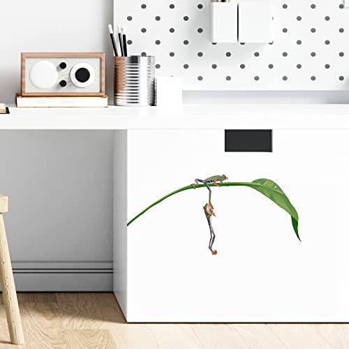 Vinilo decorativo de rana arborícola con ojos rojos miniatura 3