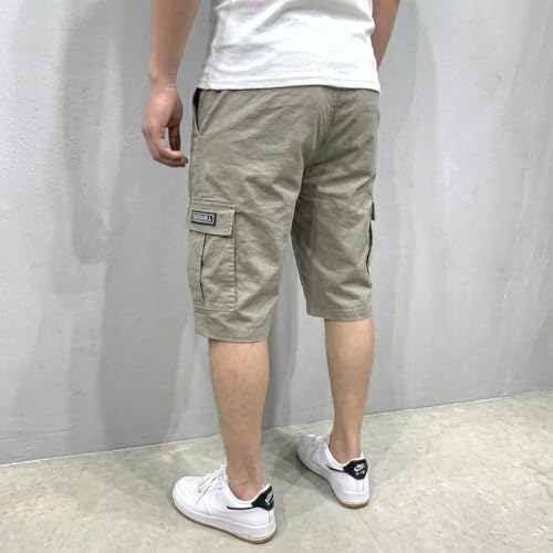 Image of Lymio Men Shorts | Men's Cargo Shorts | Regular Fit Casual Wear Short Pant for Men | Multi-Pocket Lightweight Cotton | Summer & Adventure Ready (SSM-S-05-08)