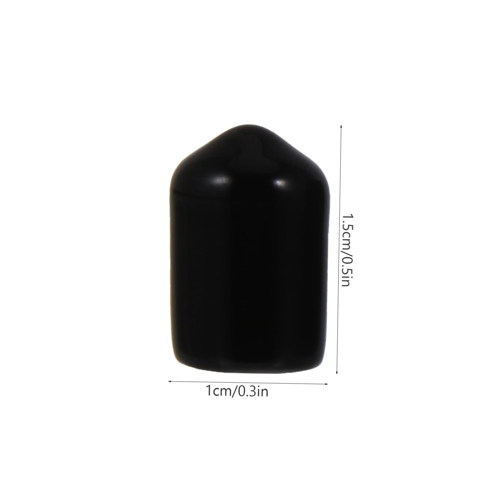KICHOUSE 700pcs Rubber End Caps for Flexible Pipe Post Thread Protection Black Includes 100pcs Each of 7mm Thread Protector Covers