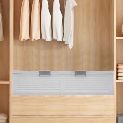 Weiß Aufbewahrungsbox Aufbewahrungsorganizer Aufbewahrungsbox mit Decke, für Schlafzimmer, Badezimmer, Kleiderschrank, Waschküche, Hauswirtschaftsraum, Kinderzimmer, Klassenzimmer, Büro
