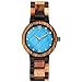 RORIOS Femmes Montre en Bois Analogique Quartz avec Bracelet en Bois Élégant Naturel Montres Mode Montre pour Dames Femmes