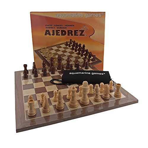 Aquamarine Games Tablero y Piezas en Madera (Compudid CP103111), Multicolor