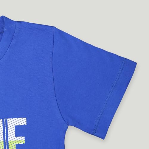 Image of Kidbea Bamboo Soft Fabric T-Shirt for Baby Boy | Game On (5-6 Years) Blue