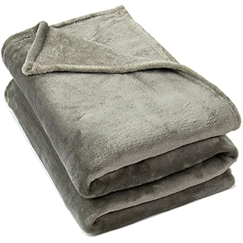 ZOLLNER Manta Grande para sofá y Cama, Tacto Terciopelo Cover