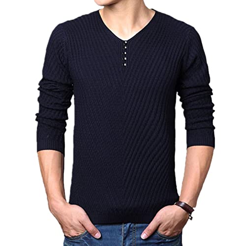 Maglione Uomo M-4Xl Inverno collo Maglione Uomo