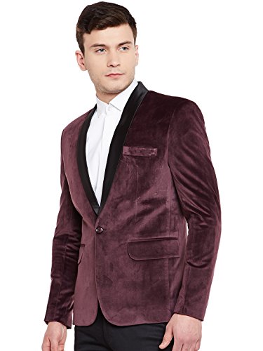 WINTAGE Men's Premium Velvet Notch Lapel Tuxedo Coat Blazer Jacket2