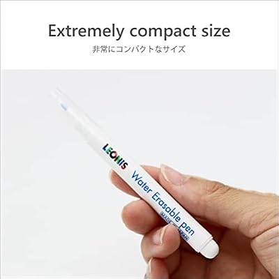 LEONIS 10 Water Erasable Fabric Marking Pen Blue & 5 Disappearing Ink Fabric Marking Pen [ 78007_78009 ]