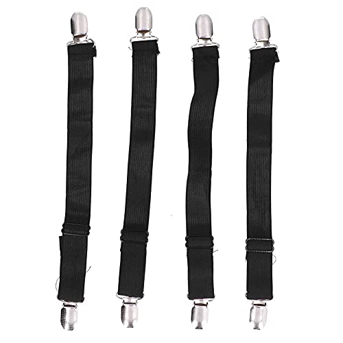 4pcs Clips De Drap De Lit Sangles De Drap De Lit Sangles De Drap-housse Bretelles De Lit Twin Wad Gratuit Pour Draps De Lit, Sangles De Drap Pour Lit Queen...