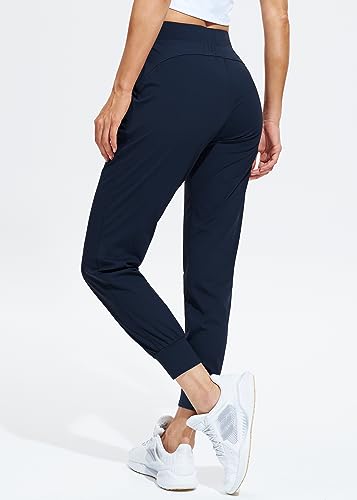 Image of Libin Women's Joggers Pants Athletic Casual Sweatpants Petite /Regular /Tall | Running, Workout, Gym, Yoga, Lounge, Travel, Golf Clothes with Pockets, 4 way stretch, Tapered, Dance Trousers