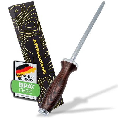 Affilacoltelli Professionale con Acciarino per Coltelli - Affila Coltelli da