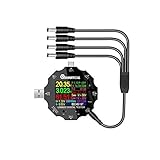 SupLucktar ZOYOSI アクセサリ65W定電流負荷NTC温度プローブDC5525クロコダイルクリップPD3.0 QC2.0 / QC3.0 UD18 USBテスター用トリガーアダプター-DC5525 1本の独立した4本のケーブル