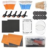 LUVCOSY 223 Pcs Trade Card Care Clean Kit, Card Cleaning & Flattening with Card Grading Centering Tool for TCG Collectors to Repair and Grade Card