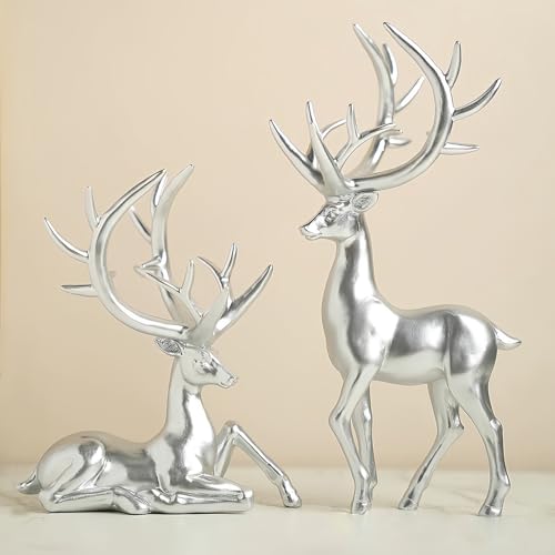 VUKHWX Weihnachten Deko, Weihnachts Rentier Figure, Rentier Hirsch...