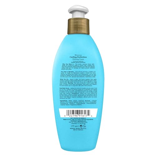Ogx 022796916174 Argan Oil Of Morocco Curling Perfection Curl-Defining Cream, Hair-Smoothing Anti-Frizz Cream To Define All Curl Types & Hair Textures thumb #6