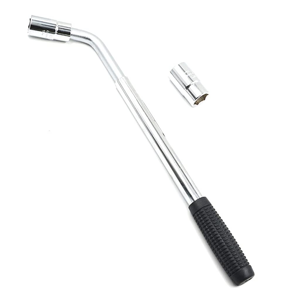Hsioluted Telescoping Lug Wrench Wheel Wrench with for Sockets 17/19 & 21 / 23mm for Car Truck Wheel Spanner for Car