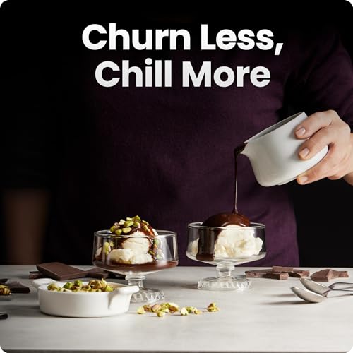 Image of Iceman by Chefman Ice Cream Maker, No Pre-Freezing with Built-In Compressor, Makes Ice Cream, Froyo, Sorbet, Sherbet, Italian Ice, Frozen Yogurt, Digital Display w / 3 Presets, 2 Pint Inserts Included