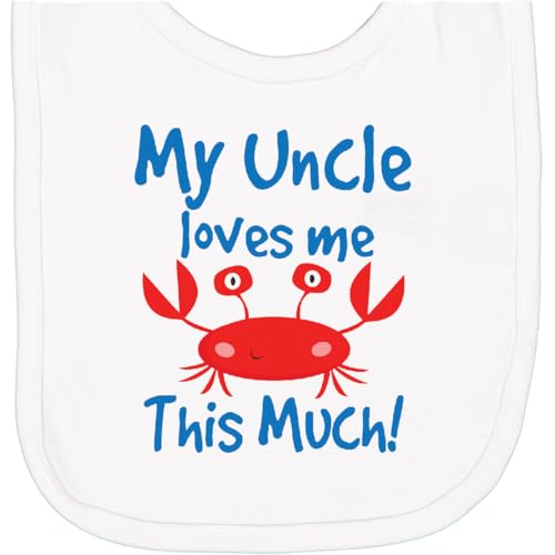 inktastic My Uncle Loves Me Nephew Niece Crab Newborn Bib