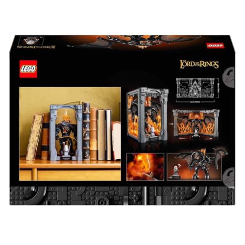 Image of LEGO Icons The Lord of The Rings: Balrog Book Nook Bookshelf Decor Kit 10367 Building Blocks for 18+ Gift