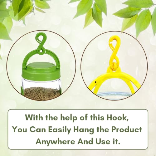 Image of FORREVER Bird Feeder - Hanging Bird Feeder for Balcony, Garden & Outdoor Use (Water & Food Feeder Combo)