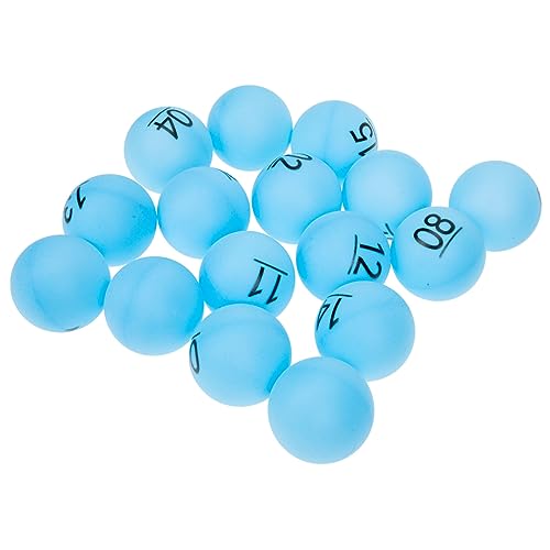 TOYANDONA 16pcs Party Raffle Balls Plastic Numbered Balls Seamless Entertainment Bingo Game for Boys and Girls Adults