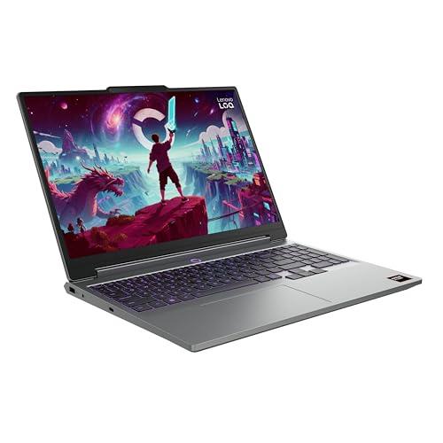 Image of Lenovo LOQ - 2026 - Gaming Laptop - NVIDIA GeForce RTX 5060-15.3 inch WUXGA IPS Display - 165Hz Refresh Rate - Ryzen 7 250-16GB Memory - 1TB Storage - Luna Grey
