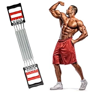 INHEMING Borst-expander, verstelbaar, fitness expander, borstexpander met 5 strengen, trainingsapparaat voor spieren…