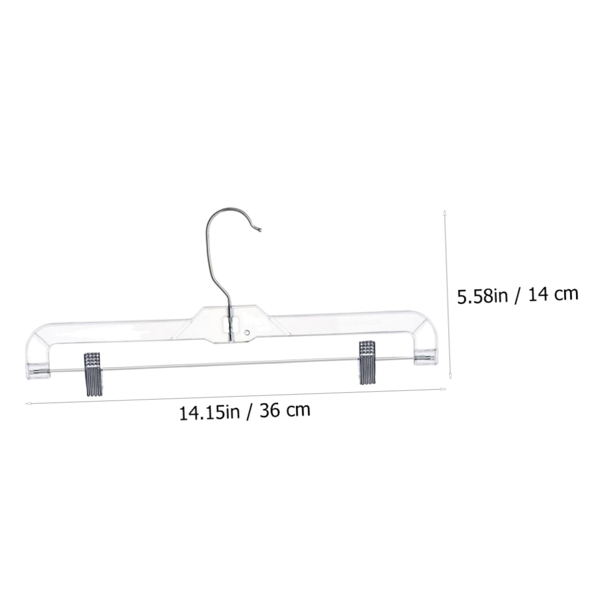 MUELODSIC Telescopic Pants Rack Clips 4 Pack Plastic Skirt Hangers for Displaying Drying