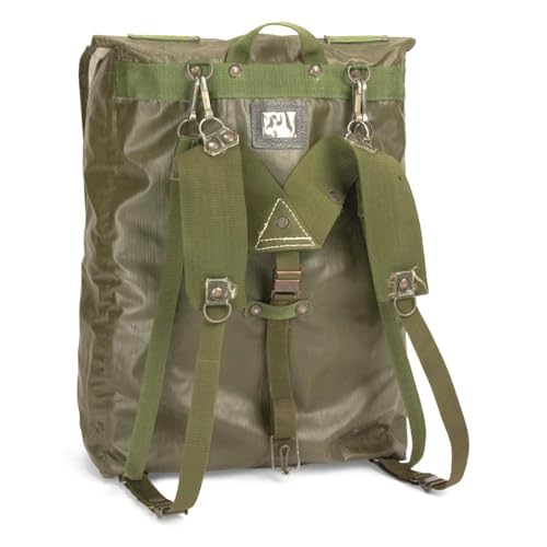 Czech Military Surplus M85 Vinyl Rucksacks, 2 Pack, Used2