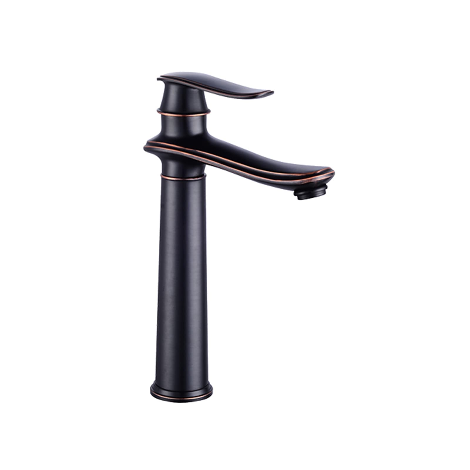 DFGHNBVC Faucet Compatible With Bathroom Sink Hot And Cold Water Faucet Bathroom Faucet Single Handle Antique Brass Faucet Bathroom 1 Hole Brass Faucets Lavatory Faucet Black,Black B Mixer,Black B