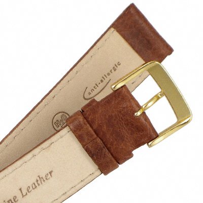 Speidel Sport Calf (20mm Regular, Medium Brown, Matching Stitching)