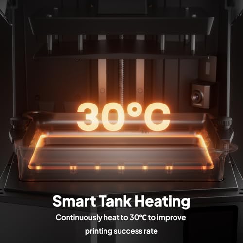 ELEGOO Saturn 4 Ultra 16K Resin 3D Printer with 10" 16K Mono LCD and Flip-up Lid, Smart Tank Heating at 30 °C, 150mm/h High Speed Printing, Large Printing Size of 8.33x4.66x8.66 Inches