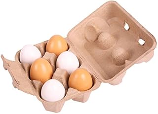 Bigjigs Toys Six Wooden Eggs in Carton