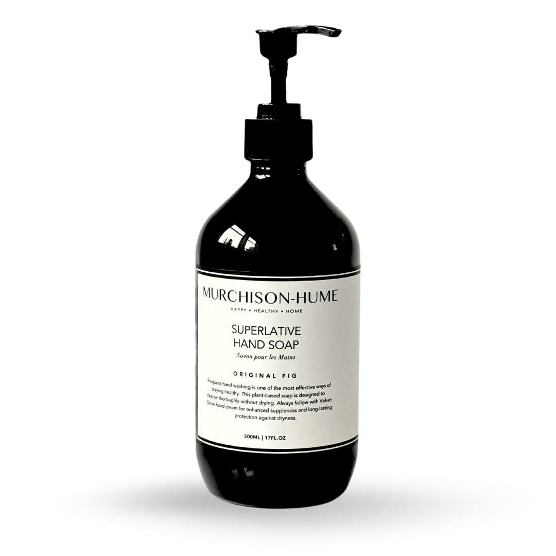 Murchison-Hume Luxury Vegan Hand Soap with Pump Dispenser, Moisturizing Hand Wash, SLS, Paraben & Cruelty-Free, 17oz (Original Fig)