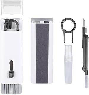 مجموعة تنظيف الالكترونيات متعددة الوظائف 7 في 1 مع فرشاة وقلم 3 في 1 لتنظيف ايربودز وسماعة الاذن واللاب توب والموبايل والشاشة والكيبورد متعدد الألوان