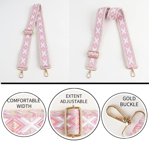 Image of Adjustable Replacement Shoulder Strap Luggage Straps Belt Crossbody Canvas Bag Handbag Purse Strap for Women (P-Style 15)