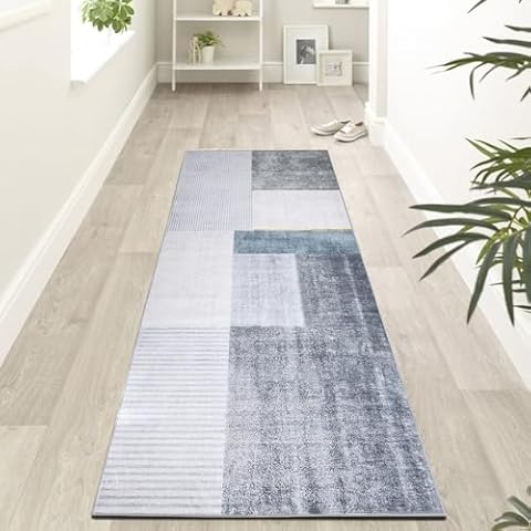 Calore Grey Hallway Runner Rug 60 x 300 cm Cover