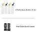 Youngever Plastic Spray Bottles Leak Proof, 4 Pack 16 Ounce Spray Bottles for Cleaning Solution, Empty Spray Bottle, Heavy Duty Spray Bottle with Chalkboard Labels