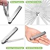 Spurtar Feeler Gauges 0.03-1.00mm/0.001-0.04" 32 Blades Tapered Feeler Gauge Metric and Imperial, Dual Marked Metric and SAE for Measuring Gap Thickness or Width for Spark Plug, Valve, Piston, Guitar #2